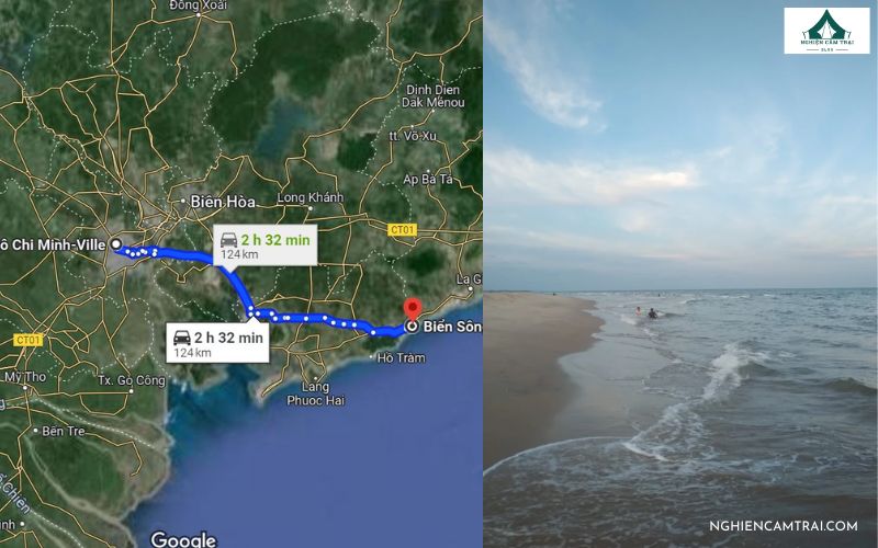 Tuyến đường đến Suối Ồ được trải nhựa bằng phẳng và thuận tiện