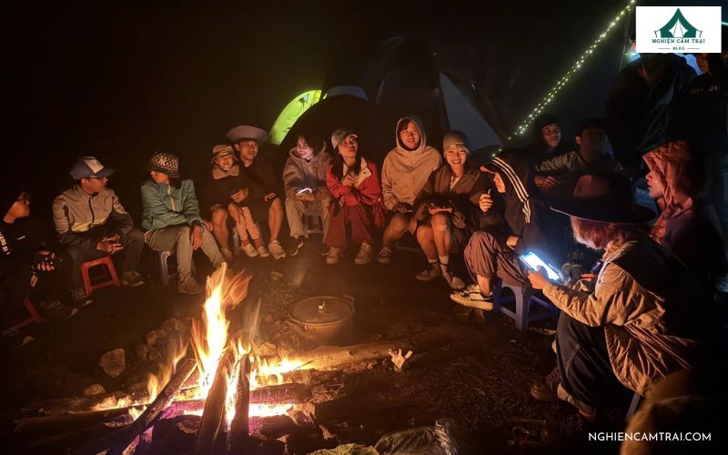 Cắm trại qua đêm và mở tiệc ngoài trời tại Núi Cao Ly