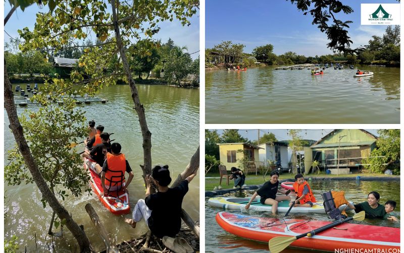 Chèo SUP và tận hưởng thiên nhiên trong lành tại Cồn Camping