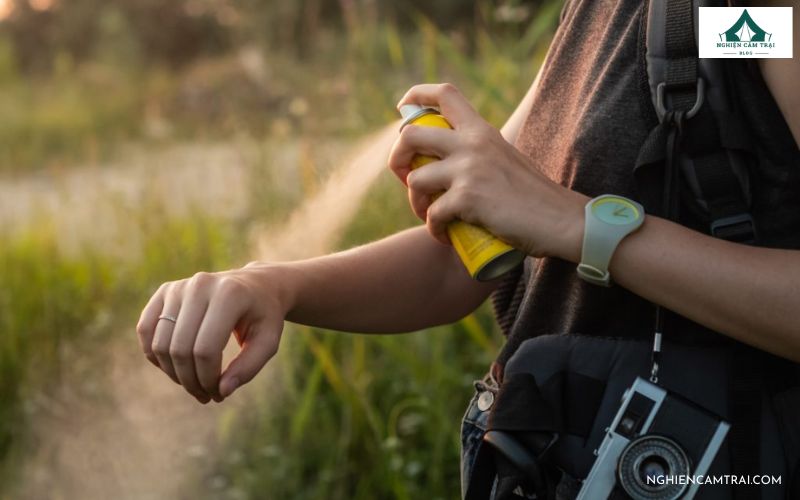 Mang theo thuốc xịt chống côn trùng khi đi Hiking