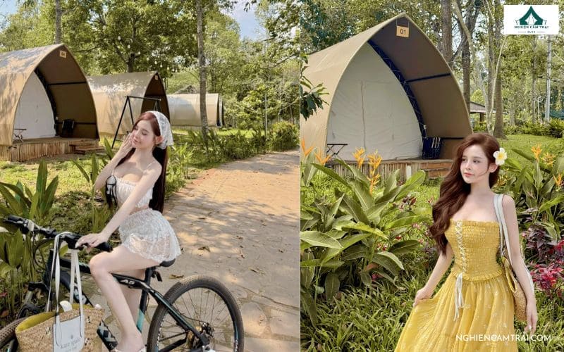 Khung cảnh check in siêu đẹp từ du khách khi đến Wow Glamping