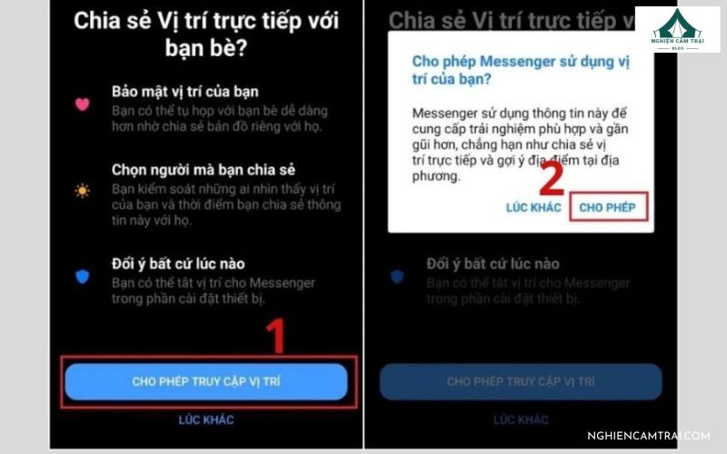 cách gửi định vị