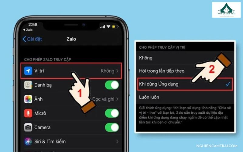 cách gửi định vị