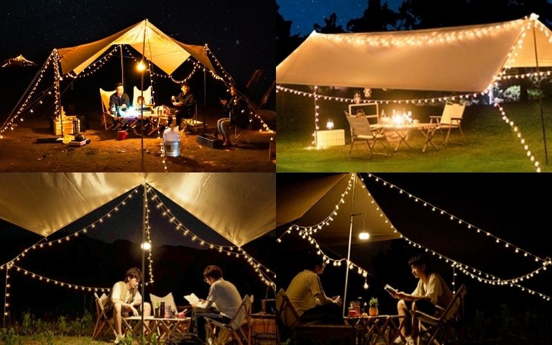 dây đèn LED cắm trại