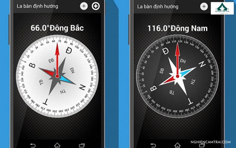 la bàn trên điện thoại