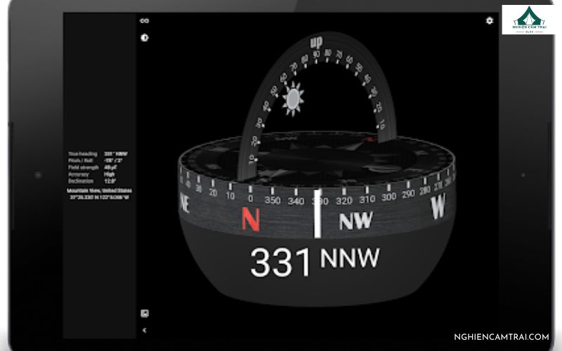 la bàn trên điện thoại
