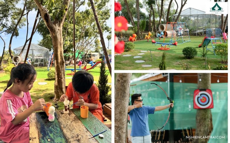 Nhiều hoạt động trải nghiệm ngoài trời khác ở The Leaf Cafe & Glamping