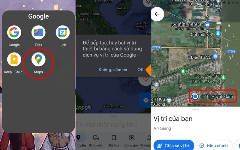 Cách xác định vị trí hiện tại trên Google Maps bằng Android