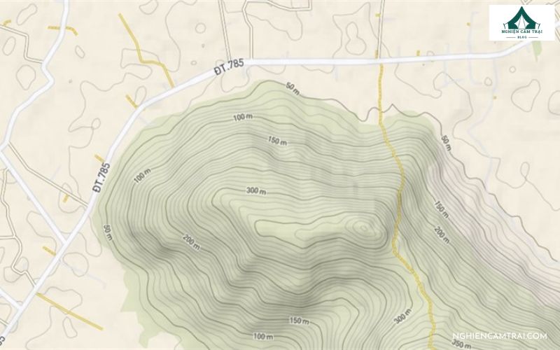 Cách xác định độ dốc trên bản đồ địa hình