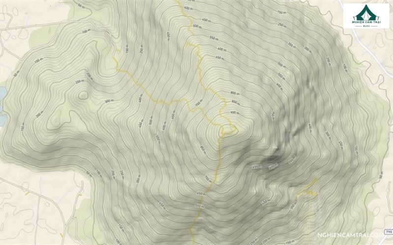 Cách nhận biết đồi, núi và cao nguyên trên bản đồ địa hình