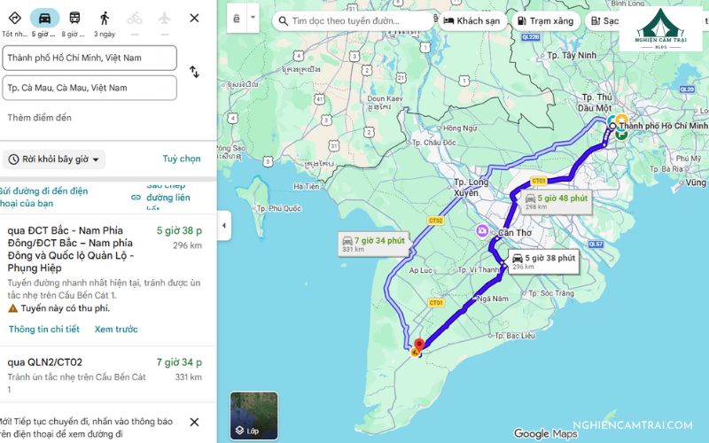 Kinh nghiệm cắm trại rừng U Minh Hạ không phải ai cũng biết 10 Hướng dẫn di chuyển từ TP. HCM đến Cà Mau