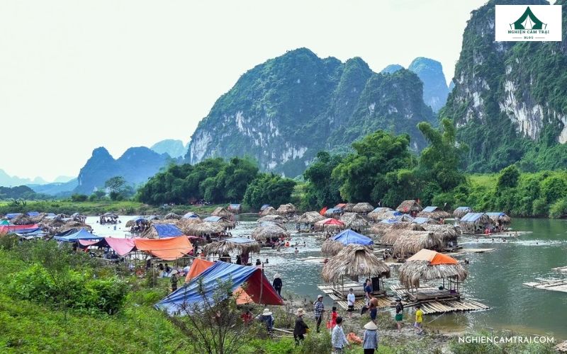 Review cắm trại sông Bôi Hòa Bình thực tế 10 Cắm trại và nghỉ ngơi ven sông Bôi Hòa Bình