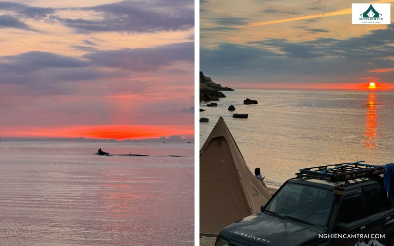 Cắm trại Bãi Thùng đẹp nhất vào thời điểm nào?