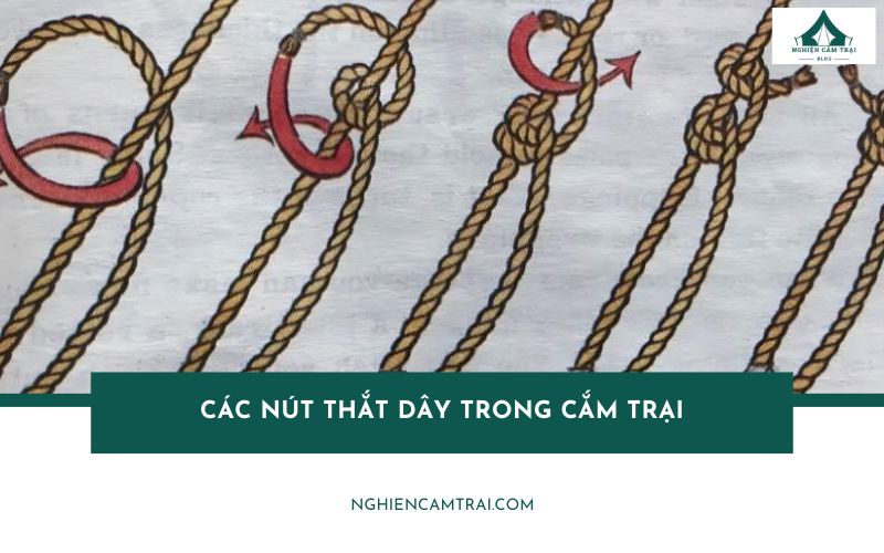 Top 5 các nút thắt dây trong cắm trại đơn giản, chắc chắn