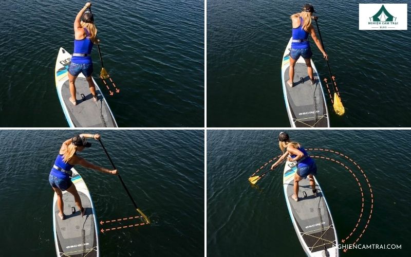 Các kỹ thuật chèo SUP phổ biến