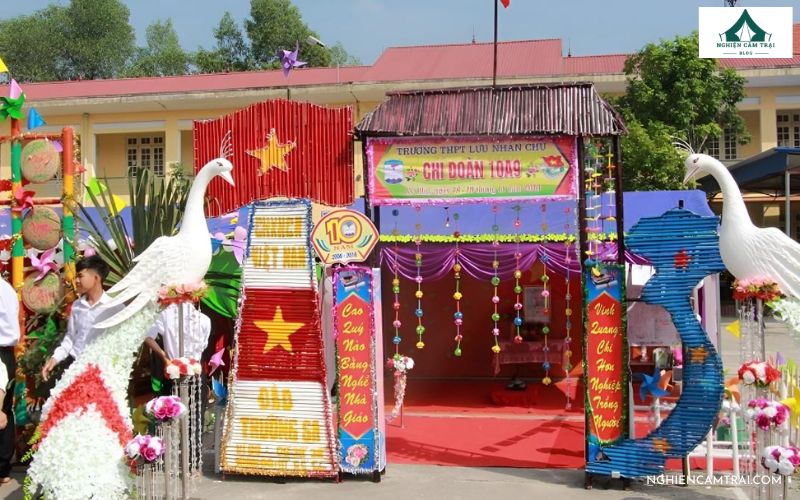 Mẫu cổng trại chủ đề biển đảo