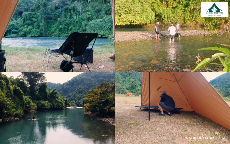 Các hoạt động tại khu cắm trại Vườn Điều