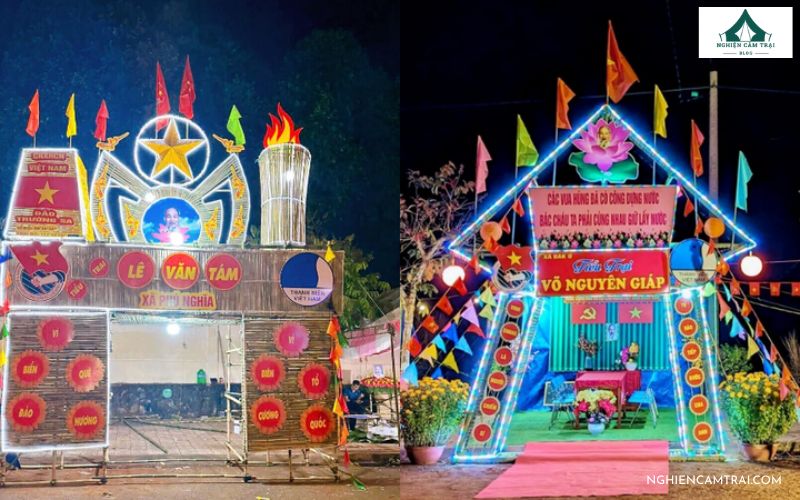 Cách lên ý tưởng trang trí cổng trại 26/3 đẹp, sáng tạo nhất 13 Cổng trại trang trí bằng đèn LED