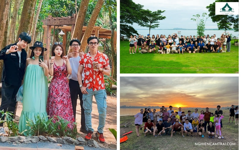 Check in hình ảnh của Aqua glamping với view hồ đẹp