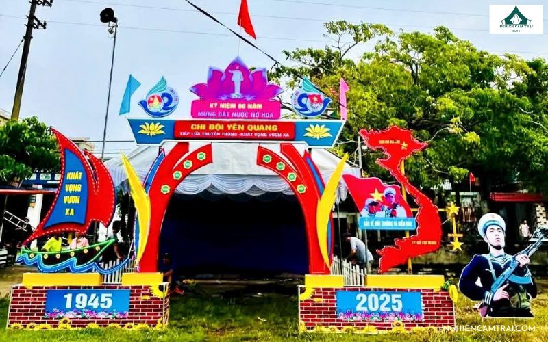 Tổng hợp 50+ mẫu cổng trại đơn giản đẹp, dễ làm, chi phí thấp 57 Cổng trại đơn giản theo chủ đề biển đảo