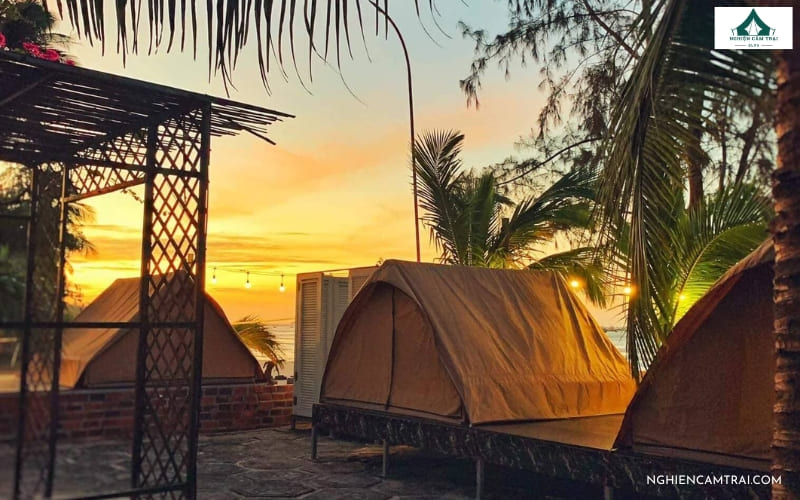 LU Glamping Nha Trang khu cắm trại sát biển kén tổ ong độc đáo