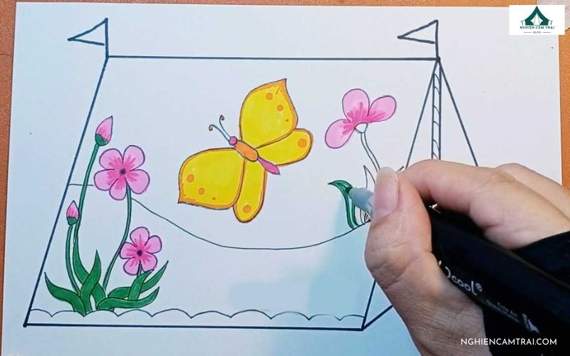 công cụ vẽ trang trí lều trại lớp 8