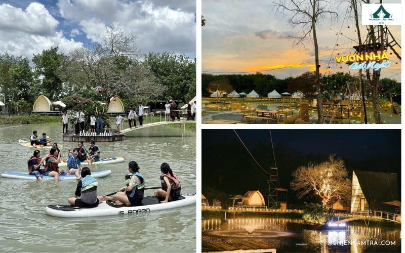 Khám phá Vườn Nhà glamping Bình Phước khu glamping kết hợp farm