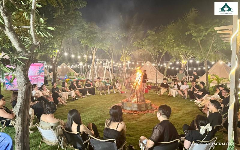 Review Phước Hải Island - Glamping & Fishing thực tế 12 Quây quần BBQ và lửa trại tại Phước Hải Island