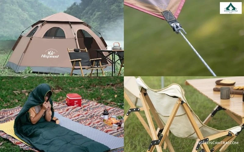 Kinh nghiệm cắm trại ven biển cho người mới an toàn và trọn vẹn 4 Chuẩn bị trang thiết bị và đồ dùng cá nhân cần thiết cho chuyến đi kinh nghiệm cắm trại ven biển