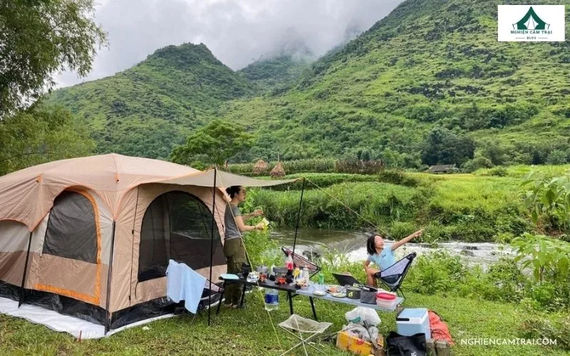 Review camping đỉnh Bình Hương với đồi cỏ cháy và rừng thông 12 Lưu ý khi khi camping tại Bình Hương
