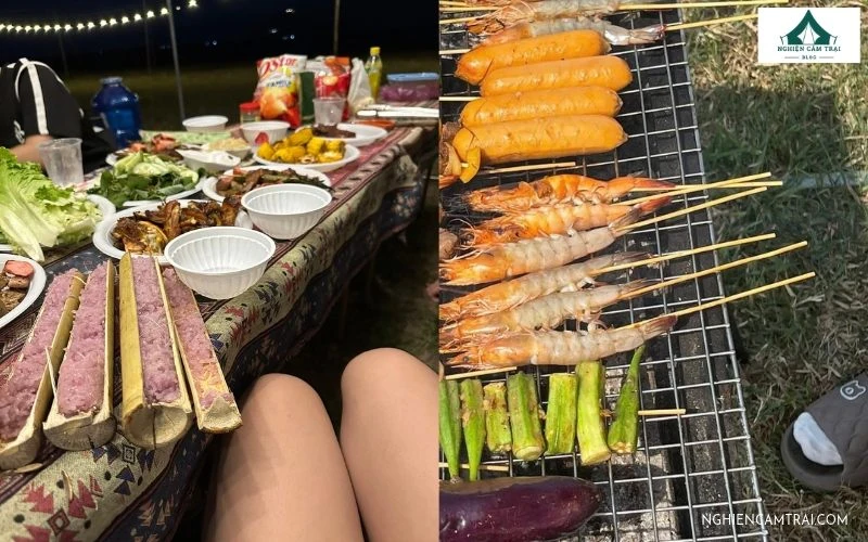 Tâm Camping mang đến trải nghiệm BBQ ngoài trời, quây quần bên lửa trại và tận hưởng không khí mát mẻ khi đêm xuống