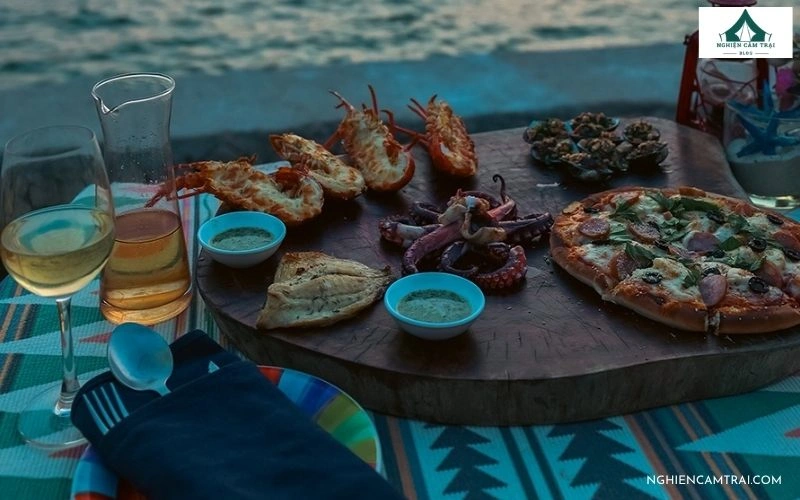 Thưởng thức BBQ trước view biển cực chill tại The Sunset Bình Lập